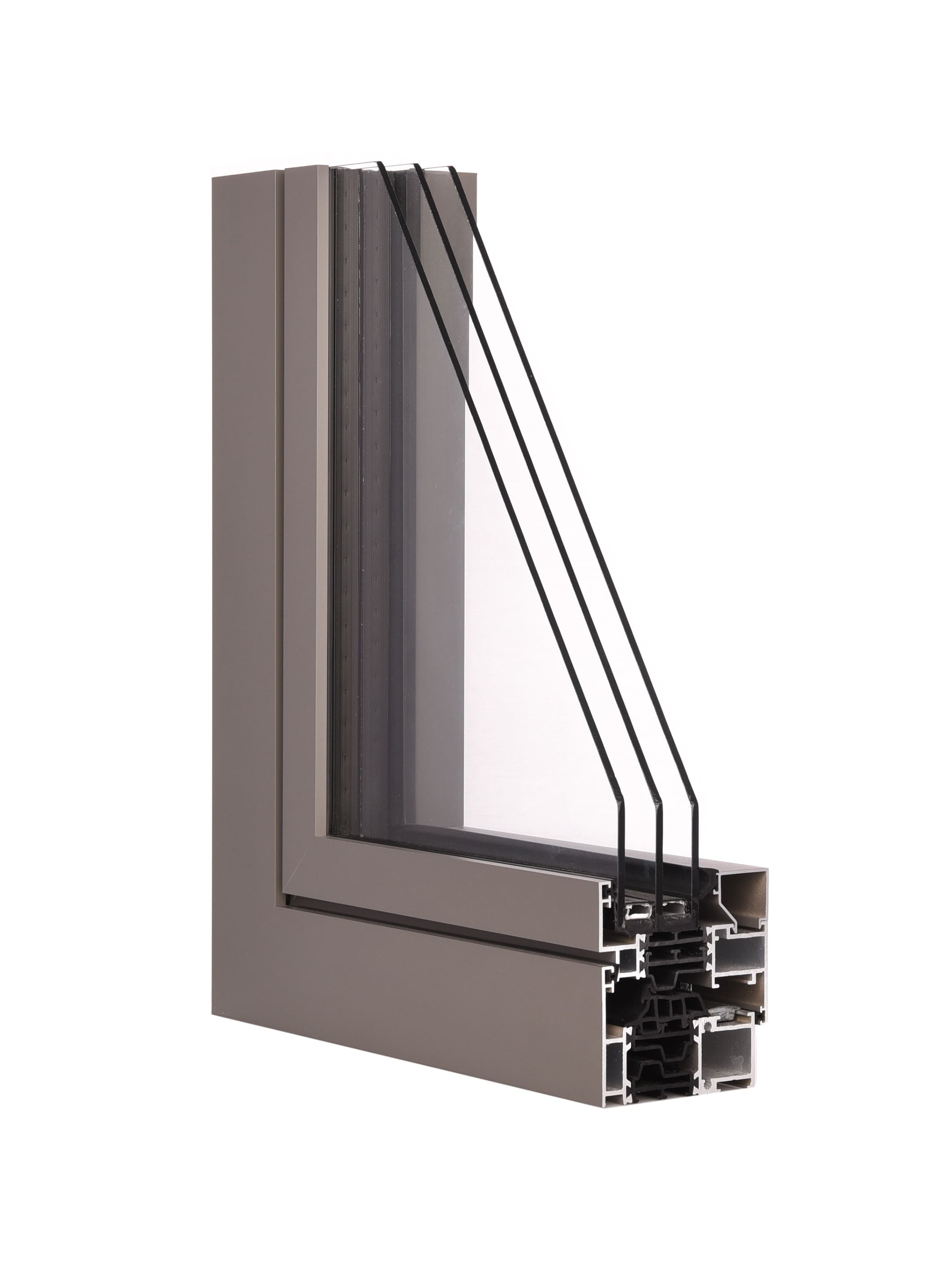 Profil châssis aluminium Profel Alu Recto 80 FINO