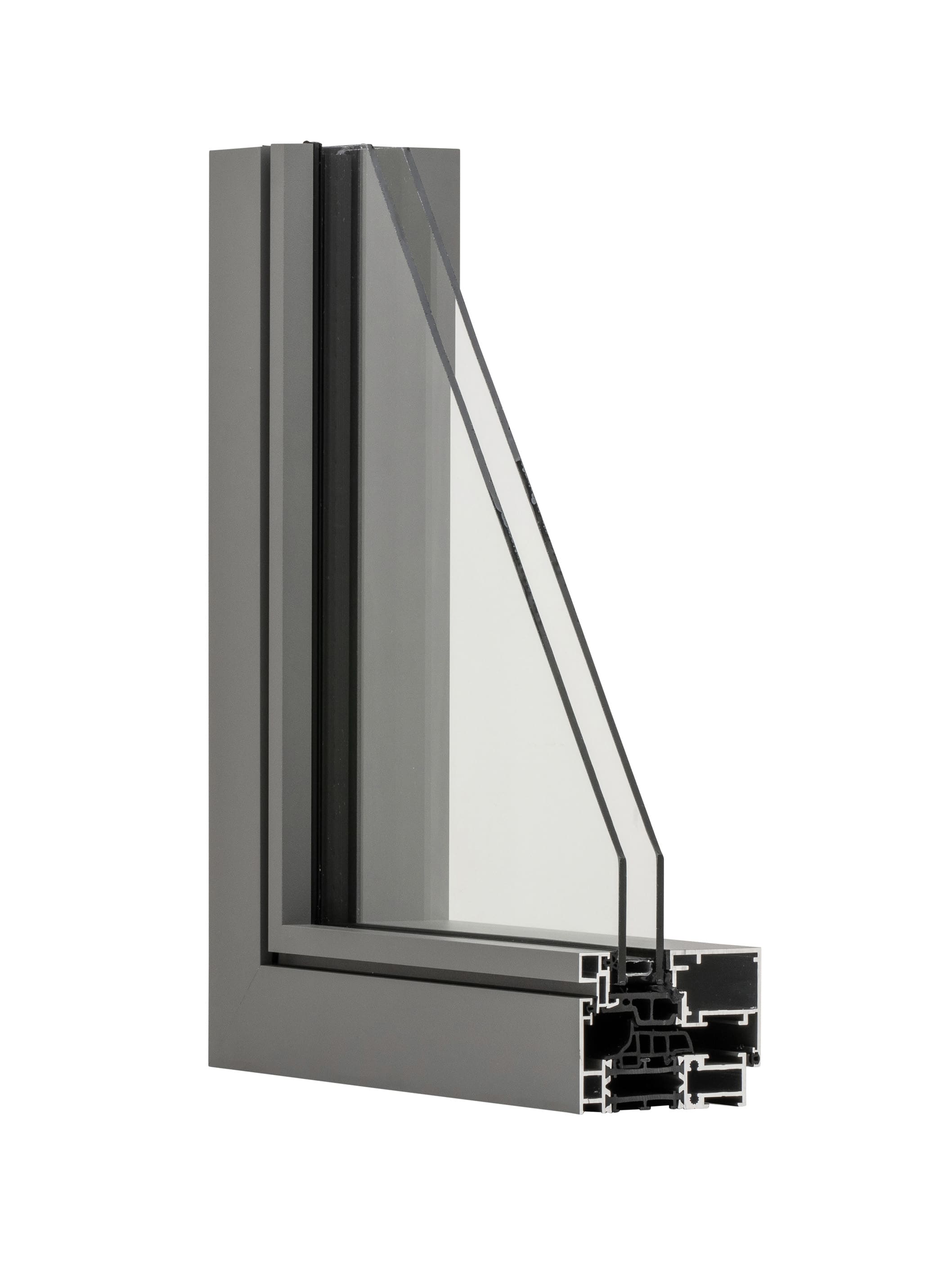 Profil châssis aluminium Profel ALU Recto 80 Finolo (gamme ultra mince)