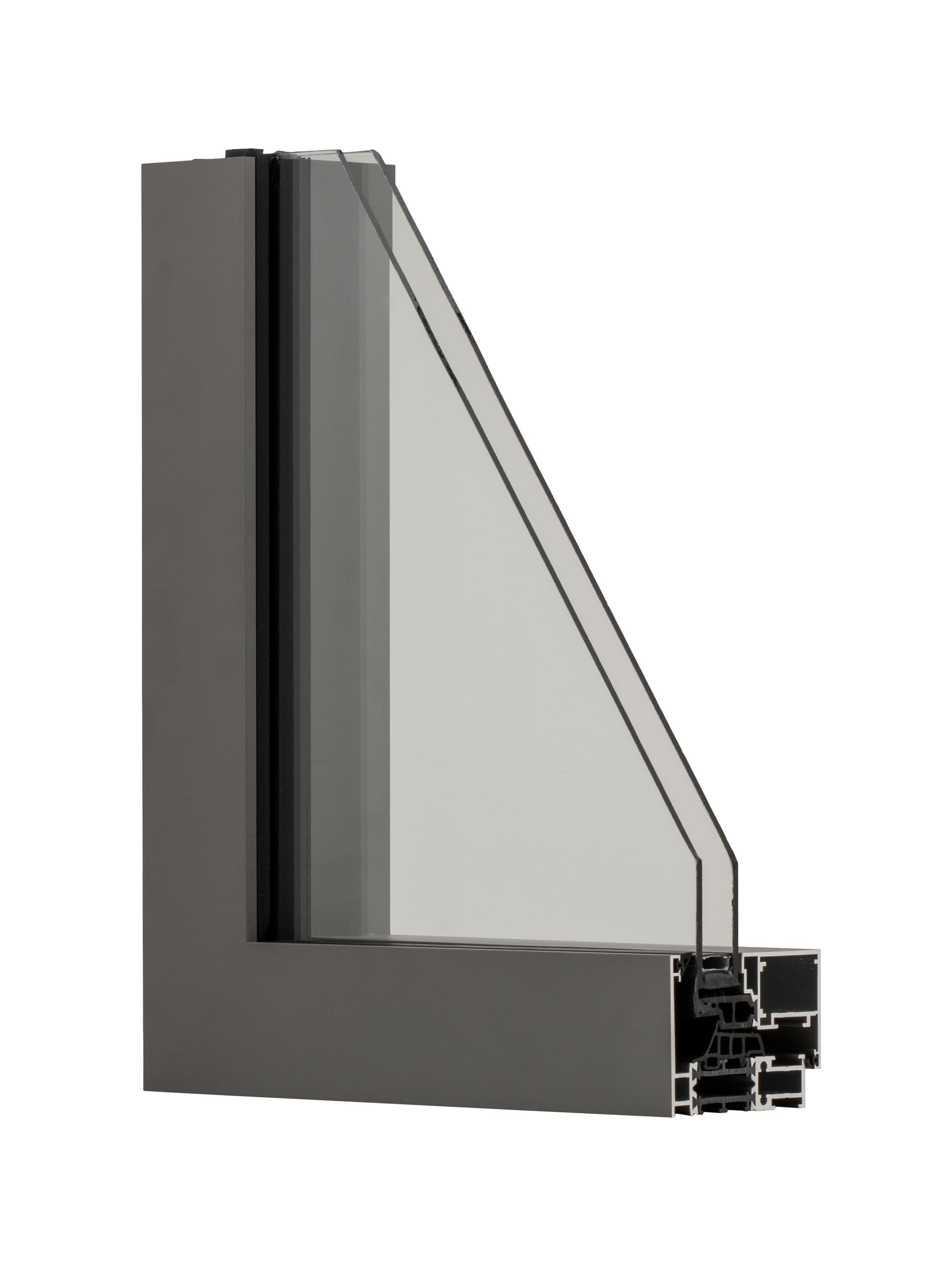 Profil châssis aluminium Profel Alu Recto 80 Invisio (ouvrant caché)