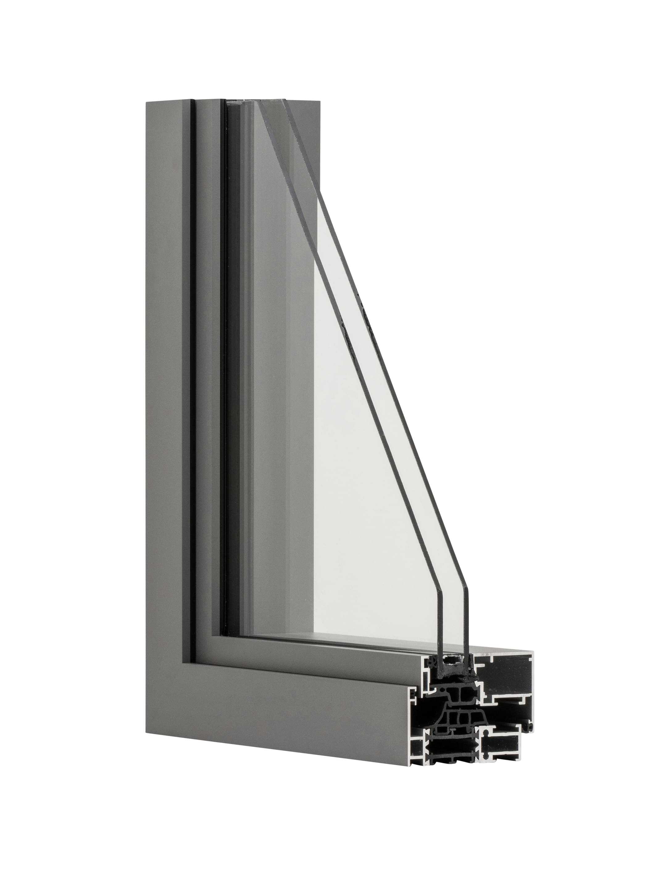 Profil châssis aluminium Profel ALU Recto 80 Primolo (gamme ultra mince)