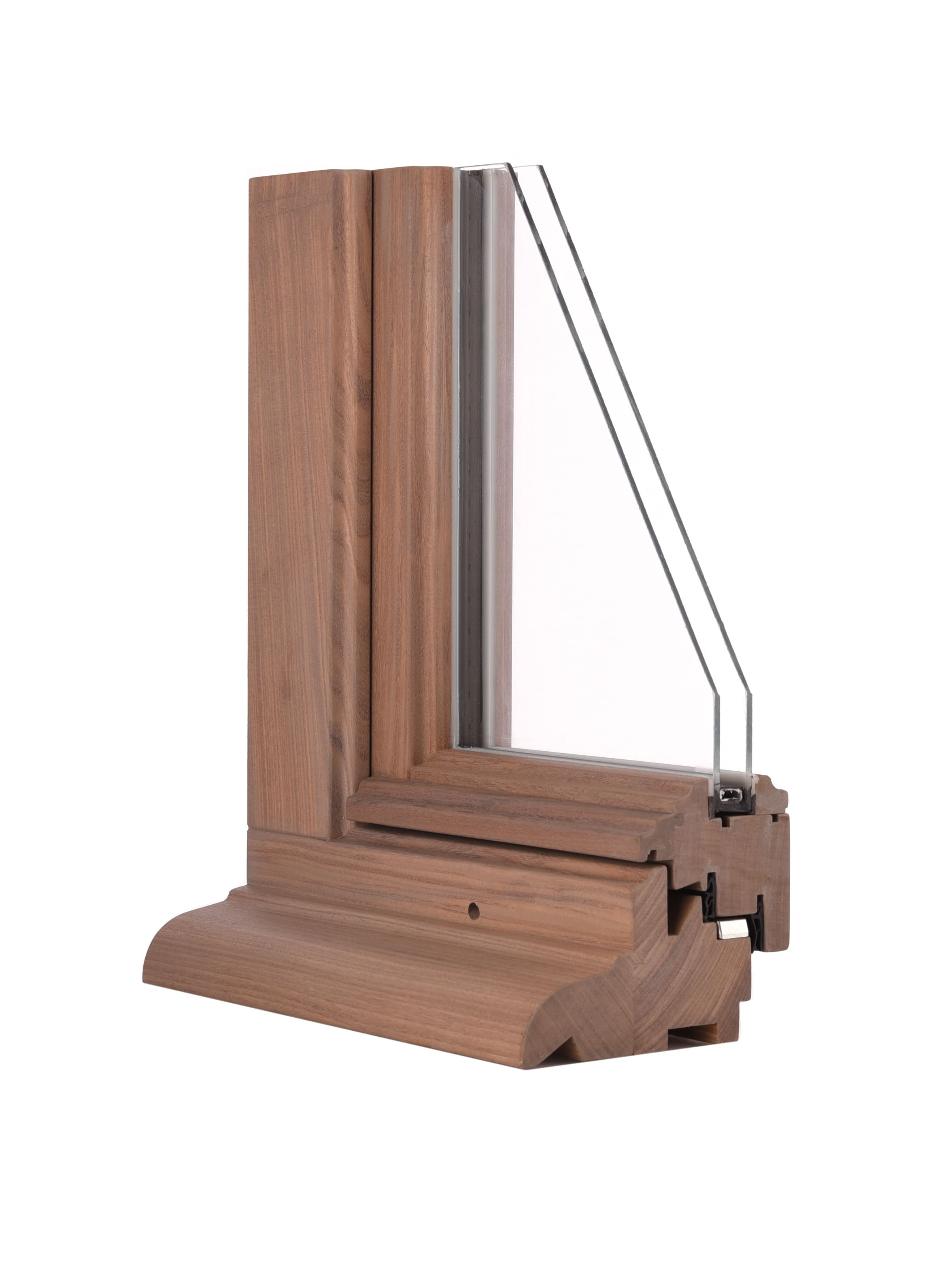 Profil châssis bois Profel BOIS afrormosia CLASSOBLOC Retro renaissance 68mm